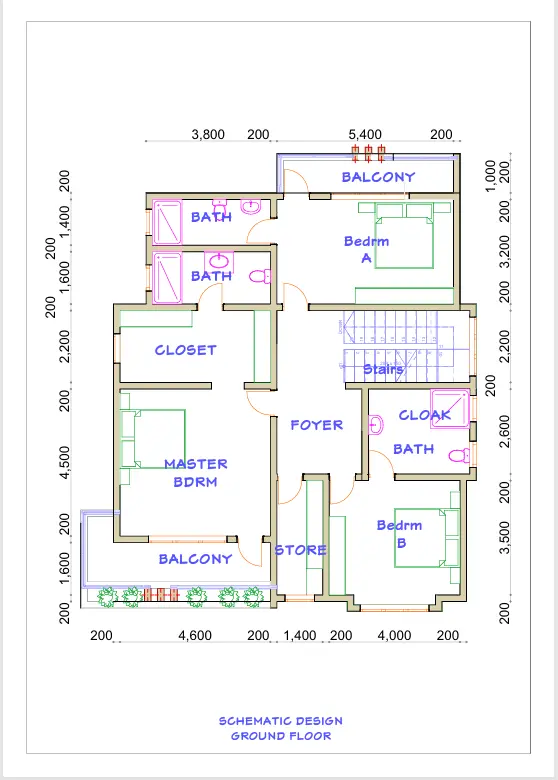 Elysia Olonana Ground floor plan